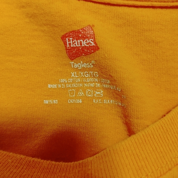 SHOCK TOP HANES SS T-SHIRT, ORANGE XL - Picture 4 of 4